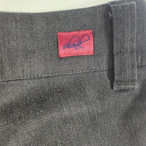 Shank Jeans #020 Womens Flare Leg Low Rise Pants Charcoal Grey Y2K Style - Picture 8 of 10